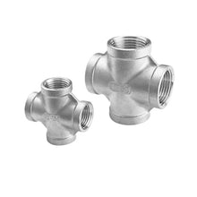 1/8"- 4" NPT Female Cross 4-Ways 201 304 316 Stainless Coupler Connector Adapter Fitting