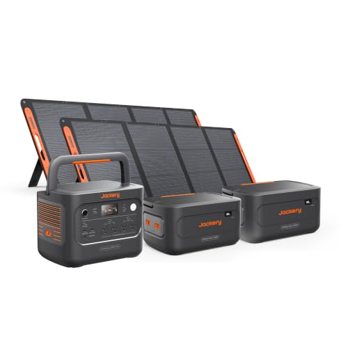 Jackery HomePower 2000 Plus v2 and 2x Battery & 2x200W, 2048Wh, 2400W
