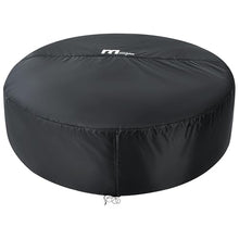 M Spa Premium 6-Person Round Hot Tub with 138 Bubble Jets and Thermal Cover, Black