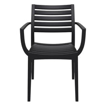 Compamia Artemis Outdoor Patio Dining Arm Chair in Black (Set of 2)
