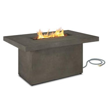 Real Flame Ventura Rectangle Propane or Natural Gas Fire Pit Table - 31" Linear Stainless Steel Burner, Lave Rock Filler, Storage Cover