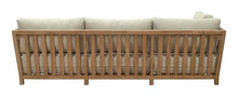 Zuo Teras Sectional Gray, Brown Sectional, Modern Style, Patio Furniture, Outdoor Fabric, Seats up to 4, Acacia Wood, Outdoor Living, 94.5" W x 94.5" D x 31.5" H, Non-Stackable