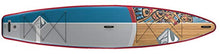 Boardworks SHUBU Raven Touring Inflatable Stand Up Paddleboard 12' 6" Red/Grey/White/Wood