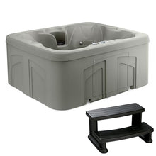 Lifesmart 4-Person Plug & Play 13-Jet Hot Tub Spa, Thermal Cover and Steps