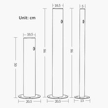 Stainless Steel Freestanding Garden Water Column with Faucet Outdoor Water Dispenser Hydrant for Garden Irrigation and Washing, E Style-86 * 10.5cm