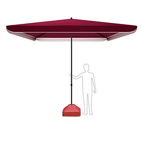MidiLi Garden Parasol With Base, Outdoor Beach Umbrella, Store Door Parasol Height Adjustable, Rust-proof Parasol For Consumer And Commercial Use