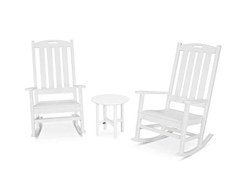 POLYWOOD® Nautical Rocking Chair Set, White