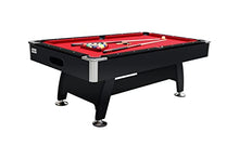 RACK Draco 7-Foot Tournament Pool Table Red Felt Black Body