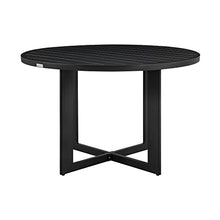 Armen Living Grand Modern 5-Piece Outdoor Patio Dining Set Black