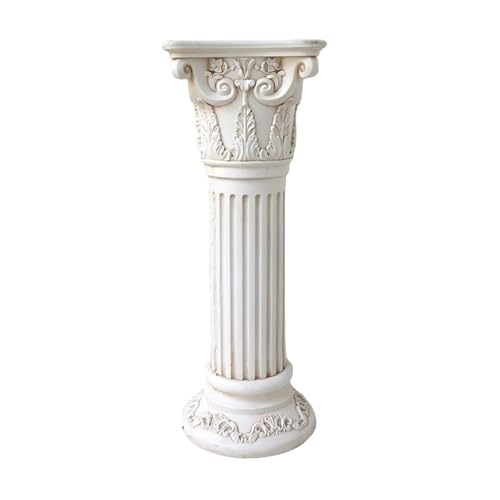 European Roman Pillar Greek Column Pedestal Stand, Indoor Outdoor Decor (Large)