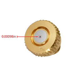 Brass Misting Nozzles 0.016" Orifice (0.4mm) 10/24 UNC, Water Mister Parts Fog Nozzles for Patio Misting System Outdoor Cooling System (30)