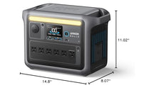 Anker SOLIX C1000 Portable Power Station with Car Charging Cable, 1,056Wh