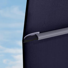 OROTLECT 144'' Square Cantilever Umbrella With Crank Lift Counter With Base In Ground,Navy