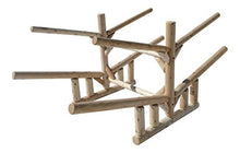 Log Kayak Rack 2-Sunfish Sailboat + 2 Canoes or Kayak Rack Unfinished