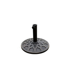SDdPulse Round Outdoor Umbrella Base,9kg Heavy Duty Thick Resin Base,Suitable for 2.4-3.2m Parasols,Adjustable Aperture 3.8-4.2cm (Black)