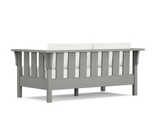 Martha Stewart by POLYWOOD® Acadia 4-Piece Deep Seating Set with Loveseat in Slate Grey/Natural Linen