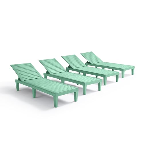 Nestl Lounge Chair Outdoor, Tanning Chair, Chaise Lounge Outdoor Set of 4