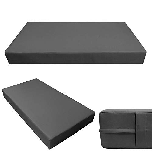 Prolinemax Twin Size 5PC Outdoor Daybed Mattress Cushion Set Dark Grey