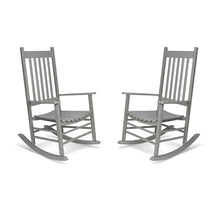 Shine Company Vermont Porch Rockers – Storm Gray (Set of 2)