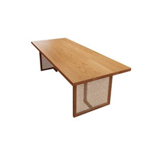 HEAIQI Coffee Table Solid Wood Dining Table Home Rectangular Large Living Room Study Desk