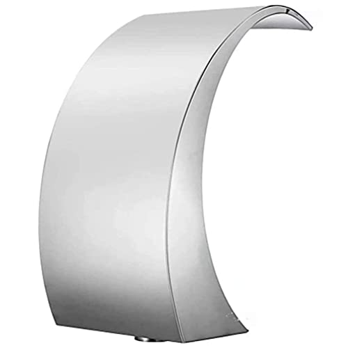 ERoomQ Pool Waterfall Fountain Stainless Steel/Silver Pool Fountains for Ground Pools Garden Outdoor Waterfalls Sheer Descent Pond Water Feature,Outdoor Fountains