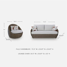 Signature Design by Ashley Cardiff Beach Patio Furniture Set with Swivel Chairs, Rust-Resistant Aluminum Frame, All-Weather Wicker and Nuvella Performance Fabric, Outdoor Seating for Poolside, Beige