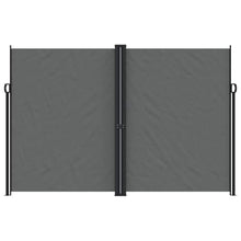 KTHLBRH Retractable Side Awning Anthracite 100% Polyester with PU Coating, Adjustable Waterproof UV Resistant Outdoor Shade for Balcony Garden Patio, Windproof Easy Installation