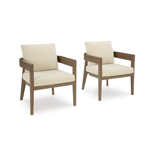 Signature Design by Ashley Serene Bay Outdoor Dining Arm Chairs, Set of 2