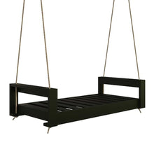 Amish Casual The Lancaster Amish Crafted Porch Daybed Swing, Made in The USA from Kiln Dried Pine (5 Foot, Black Paint)