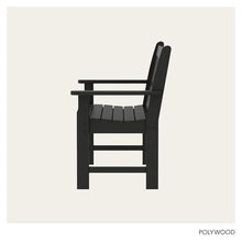 POLYWOOD GNB48BL Vineyard 48" Bench, Black