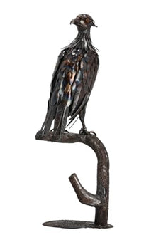 LogistSystem Mighty Eagle Metal Figurine H 105cm 14kg Garden Statue Realistic Pride Majestic Eagle for Outdoor Craft Bird for Garden Decor Sculpture