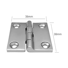 8 Pcs 316 Stainless Steel Hinge Boat Square Deck Cast Door Hinge Polished Hardware Boat Accessories 38mm/40mm/50mm(50x50mm x 8pcs)