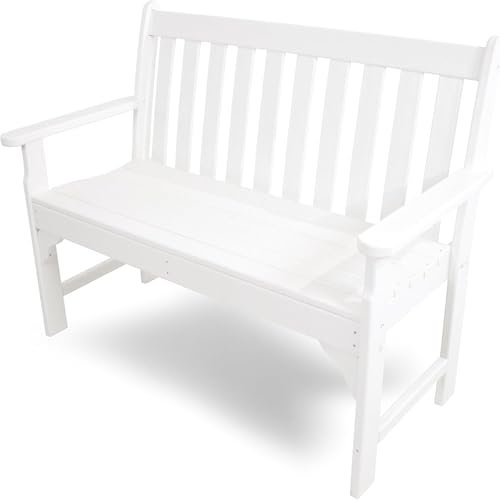 POLYWOOD GNB48WH Vineyard 48" Bench, White