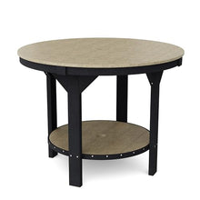 Wildridge Heritage 5-Piece 48" Pub Counter Set, Weathered Wood and Black - Outdoor Weather Resistant Recycled Plastic Furniture for Patio