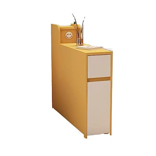 Couch End Table Narrow Nightstand with Charging Station, End Table, Side Table with Drawer and Storage Cabinet , Bedside Narrow Accent Tables for Living Room Bedroom Couch Office Corner Tables For Liv