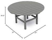 Ivy Terrace™ Round 37" Conversation Table in Slate Grey