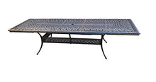 Sunvuepatio 11 Piece Patio Dining Set Cast Aluminum Outdoor Furniture Rectangular Extendable Table Desert Bronze