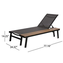 Outdoor Lounge with Side Table (Set of 2) Grey Fabric Water Resistant