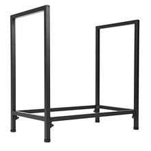 DJVHSRI Firewood Holder Indoor Outdoor Firewood Rack Wrought Iron Fireplace Log Wood Storage Holder Stand Black Log Organizer Rack Fireplace Accessories Indoor/Outdoor Firewood R,