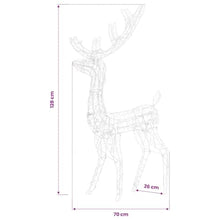 Acrylic Reindeer Christmas Decorations 3 Pack 47.2 Inch with 140 LED Lights
