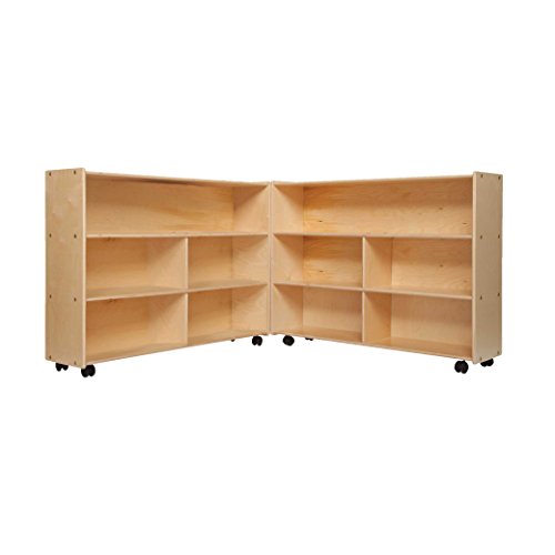 Contender Extra Large Folding Mobile Storage Organizer Natural