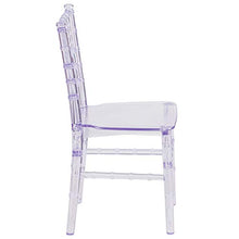 BizChair 10 Pack Child's Transparent Crystal Resin Chiavari Chair Clear