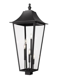 Z-Lite Gannon 5 Light Outdoor Post Mount Fixture Black