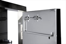 Whistler Stainless Steel Double Access Doors for Outdoor Kitchen Grill BBQ Island,33"× 22",Black