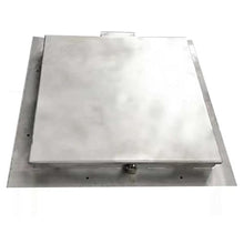 GJMDCMA Square Manhole Cover, Stainless Steel Lockable Drain Cover for Garden Pathway, Concrete Driveway, Sidewalk (60cm/24in) -, Weatherproof Design