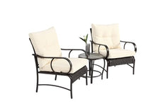 Finca ancha Patio Furniture Set with Small Outdoor Table, Sturdy & Durable Patio Bar Set w/Sillas para Balcon, Upgraded Comfort for Sillas para Patio Exterior, Simple & Practical, Seasons (White)