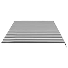 NYTFHMS Replacement Fabric for Sunshade, Outdoor Canopy Canvas, Window & Door Awning, Garden Canopy, Patio Umbrella, Outdoor Sunshade, Anthracite & White, 6 X 3.5 M