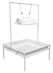 Fit and Fast LTD Fast Fit Tray Stand - Tray Stand with Heavy-Duty Steel Frame, No Tools Required, 4 ft. x 4 ft.