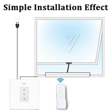 iumLeap Electric Window Opener - Home Window Hardware Automatic Opener/Closer, Built-in 300-1000mm Stroke Chain Type Window Opener Actuators, 700mm