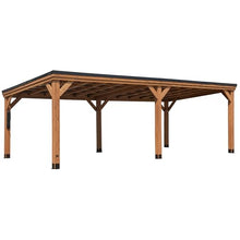Backyard Discovery Arcadia Cedar Wood Outdoor Gazebo Pavilion Light Brown